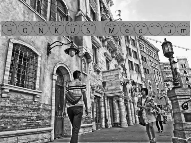 HONKUS Medium Font examples