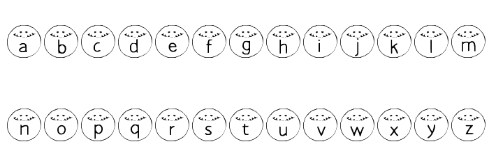 HONKUS Medium Font LOWERCASE