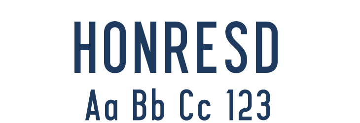 HONRESD Font Preview
