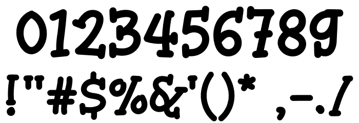 HONZO Font OTHER CHARS