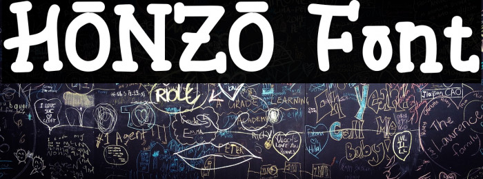 HONZO Font examples