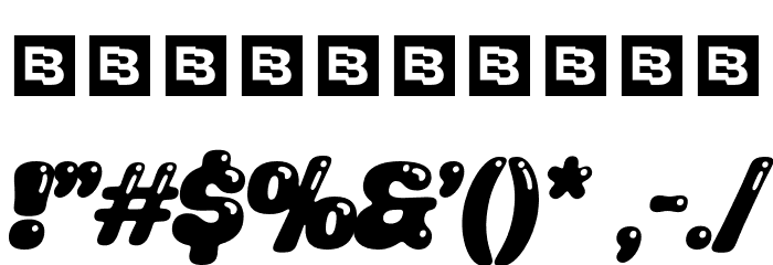 HOPALOPEBUBBLETRIAL-Regular Font OTHER CHARS