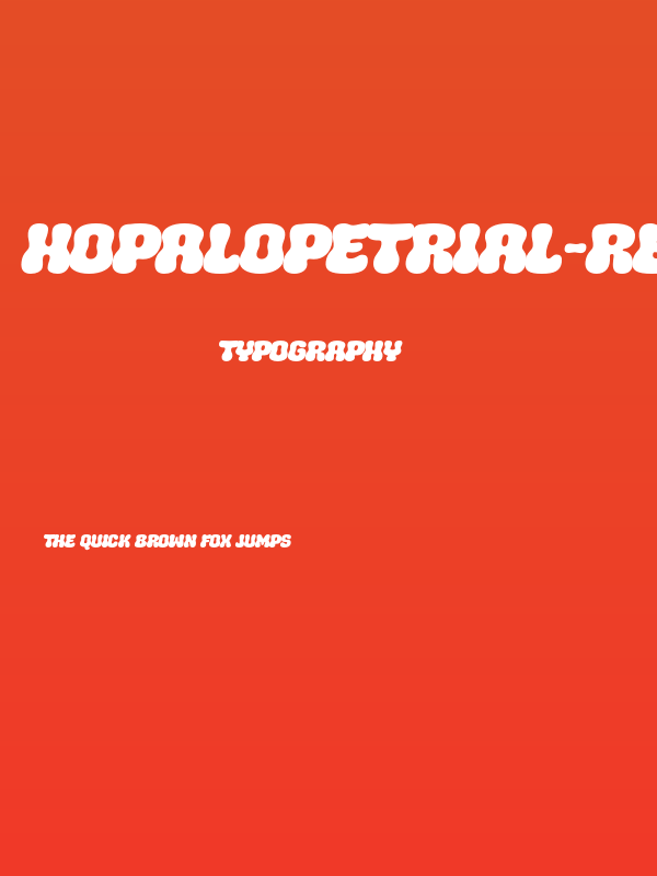 HOPALOPETRIAL-Regular Poster