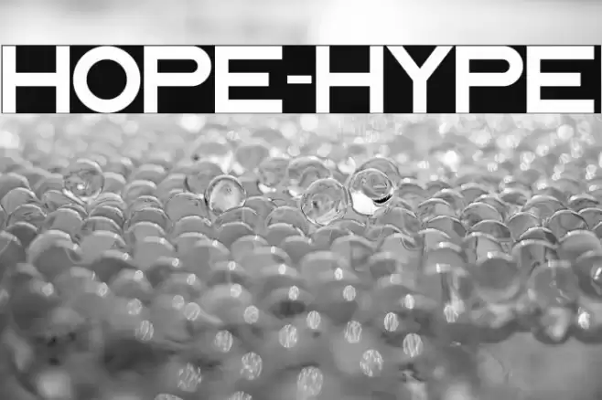 HOPE-HYPE Font examples