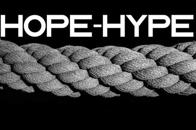 HOPE-HYPE Font examples