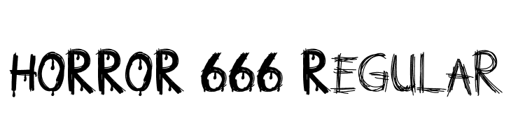 HORROR 666 Regular  नि: शुल्क फ़ॉन्ट्स डाउनलोड