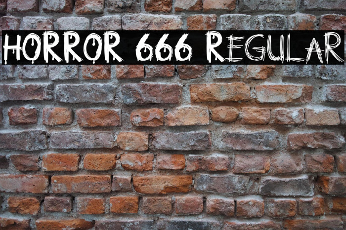 HORROR 666 Regular Example 1