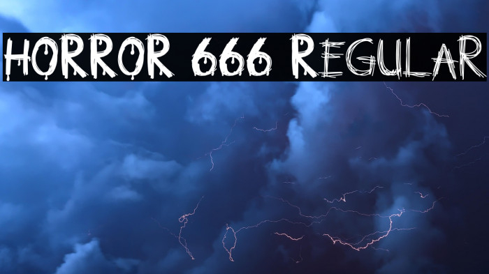 HORROR 666 Regular Example 2