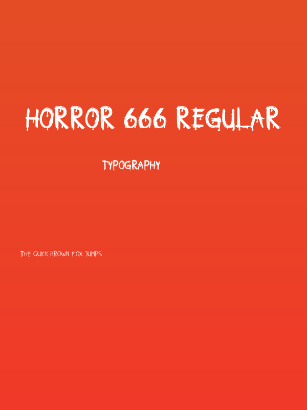 HORROR 666 Regular Poster