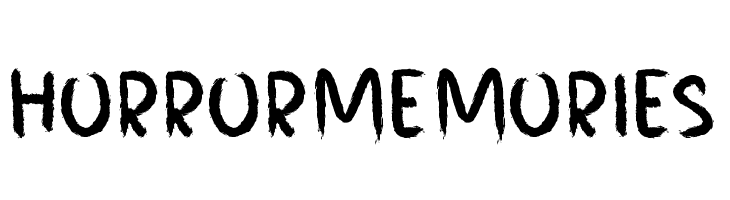 HORROR MEMORIES  Скачать бесплатные шрифты