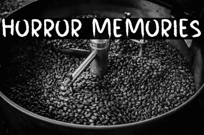 HORROR MEMORIES Font examples