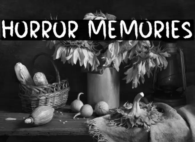 HORROR MEMORIES Font examples