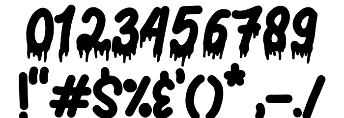 HORROR SPRAY DEMO Font OTHER CHARS