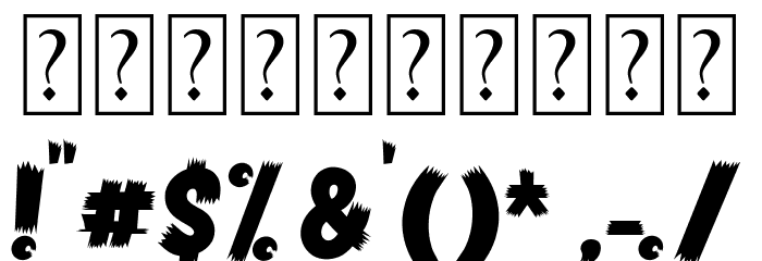HORROR VISION Font OTHER CHARS