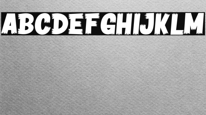 HORROR VISION Font examples