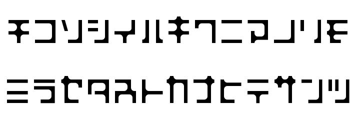 HOSHI RegularJ Font LOWERCASE