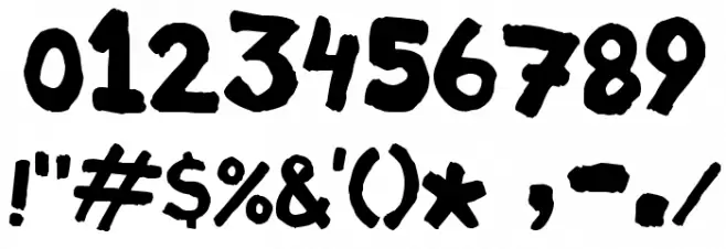 HOSTIAS1.1 Normal フォント その他の文字