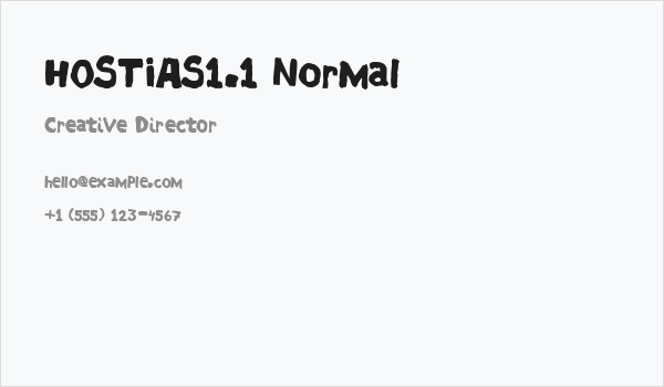 HOSTIAS1.1 Normal Business Card