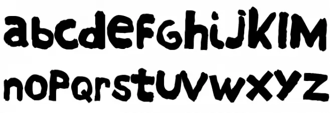 HOSTIAS1.1 Normal フォント 小文字