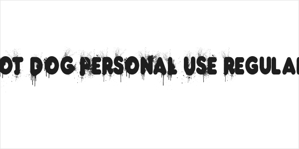 HOT DOG PERSONAL USE Regular Logo