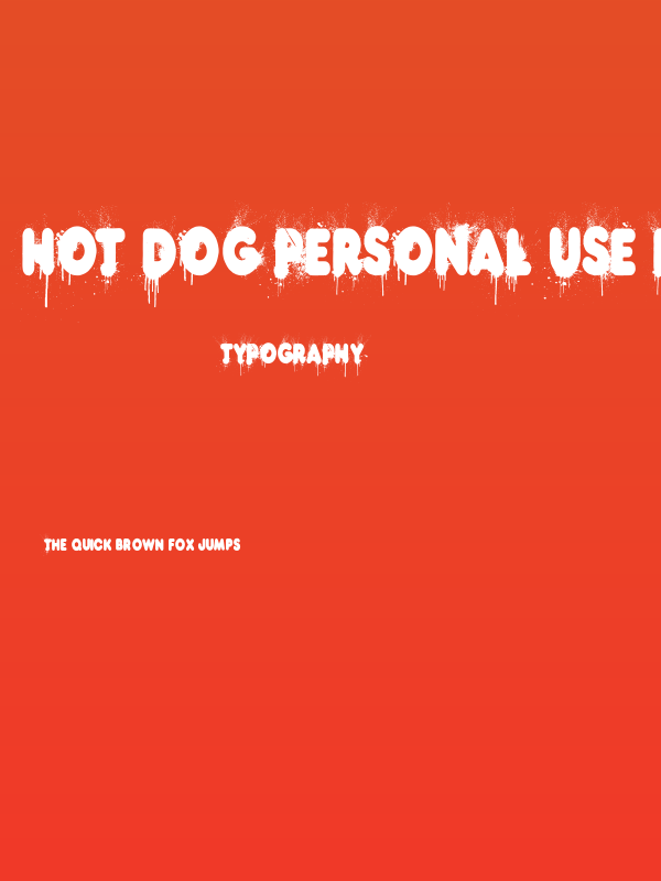 HOT DOG PERSONAL USE Regular Poster