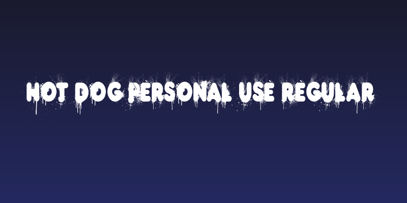 HOT DOG PERSONAL USE Regular Social Header
