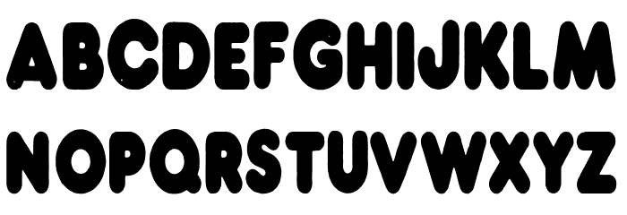 HOT DOG PERSONAL USE Regular Font LOWERCASE