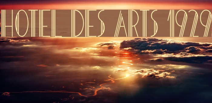 HOTEL DES ARTS 1929 Font examples