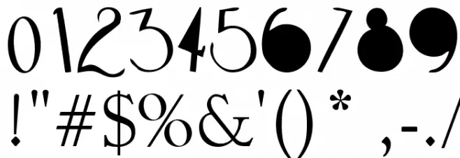 HOTEL PARADISO Font OTHER CHARS