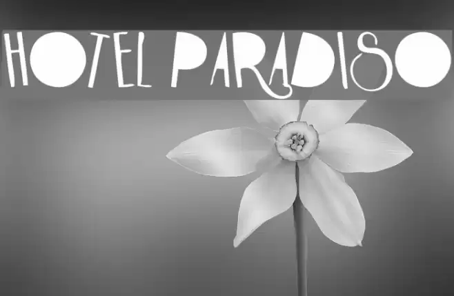 HOTEL PARADISO Font examples