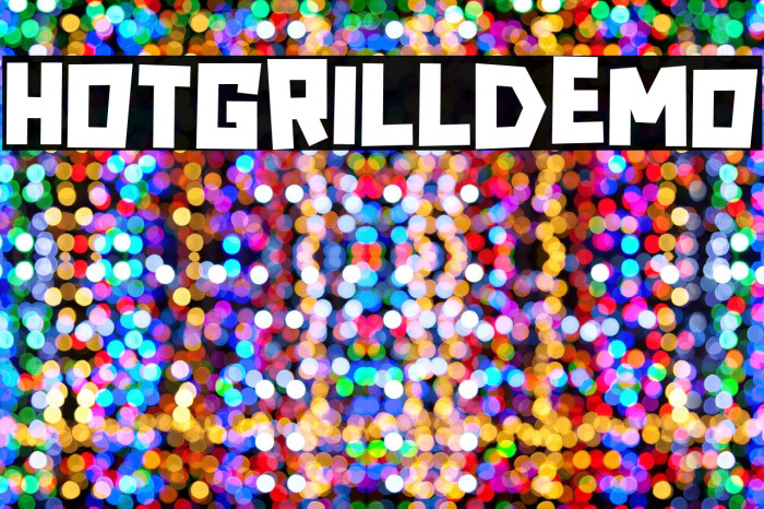 HOTGRILLdemo Font examples
