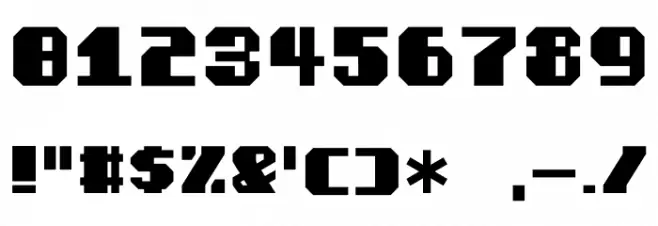 HOTHEAD Font OTHER CHARS