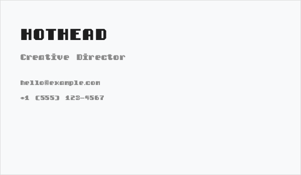 HOTHEAD Business Card