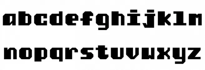 HOTHEAD फ़ॉन्ट लोअरकेस