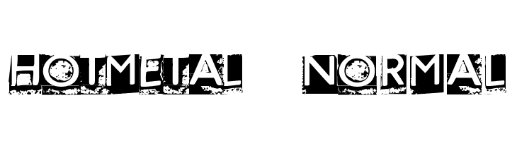 HOTMETAL   Normal  フリーフォントのダウンロード