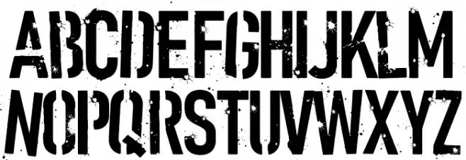 HOWITZER Schriftart Groß
