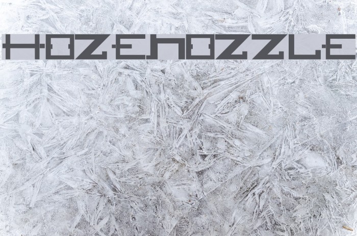 HOZENOZZLE لخطوط تنزيل examples
