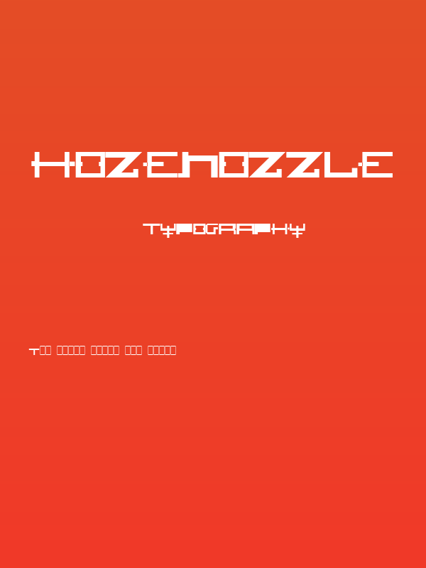 HOZENOZZLE Poster