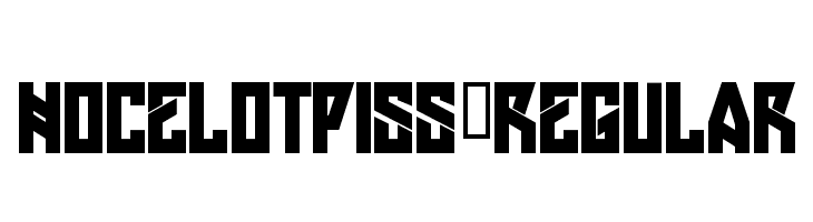 HOcelotPiss-Regular  Descarca Fonturi Gratis