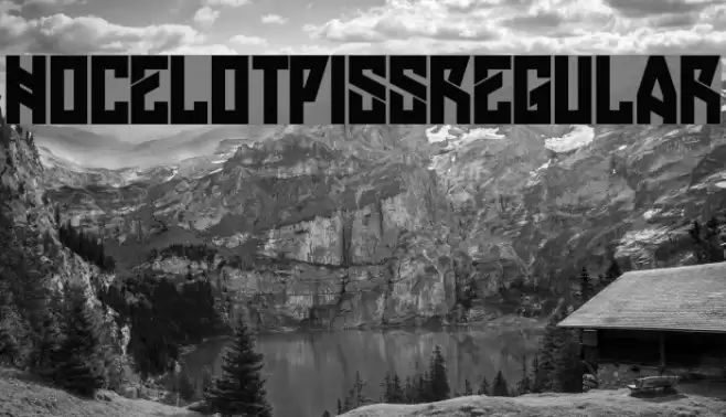 HOcelotPiss-Regular Font examples