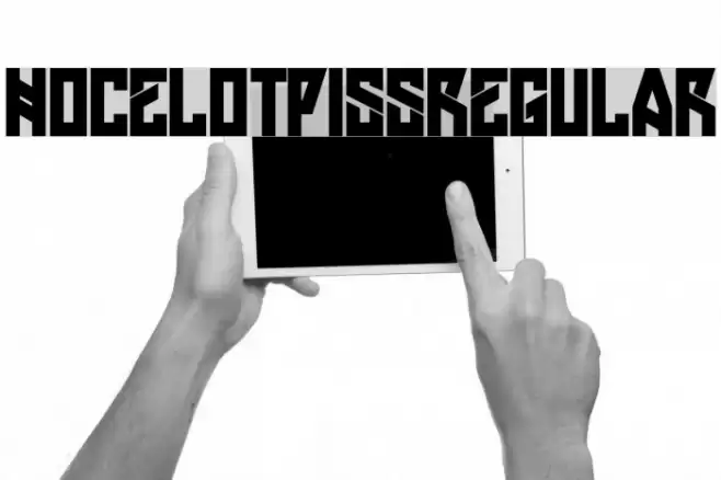 HOcelotPiss-Regular Font examples