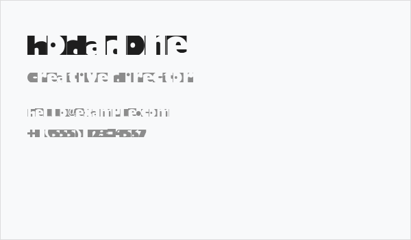 HoDadOne Business Card