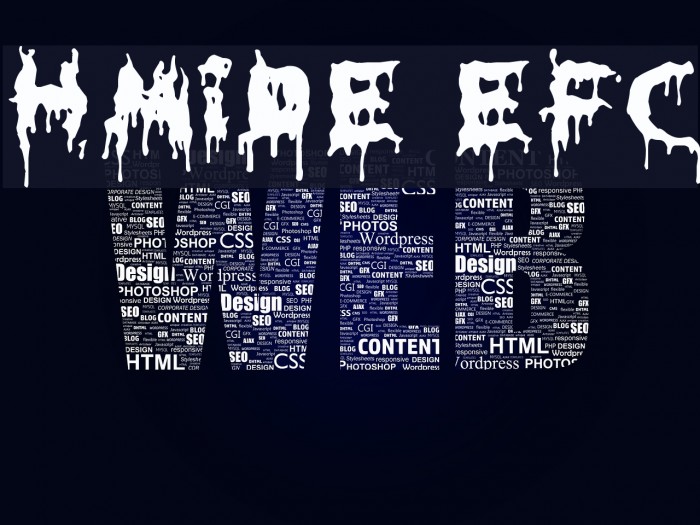 HoMicIDE-EFfeCt Font examples