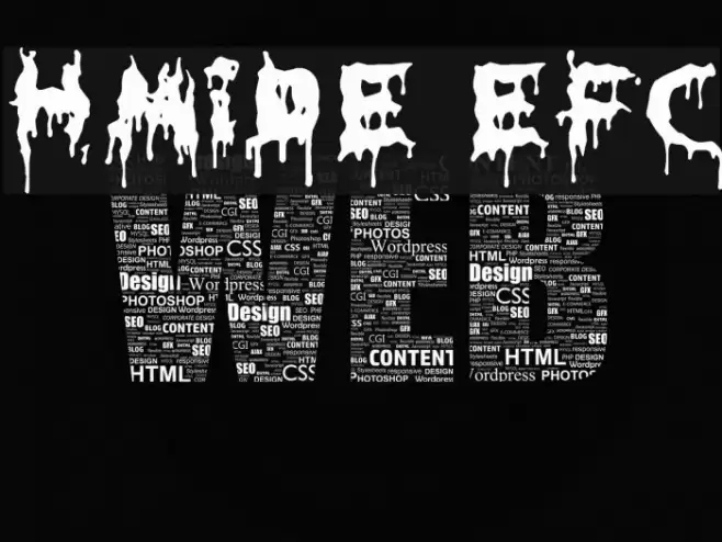HoMicIDE-EFfeCt Schriftart examples