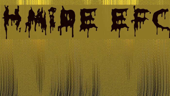 HoMicIDE-EFfeCt Font examples