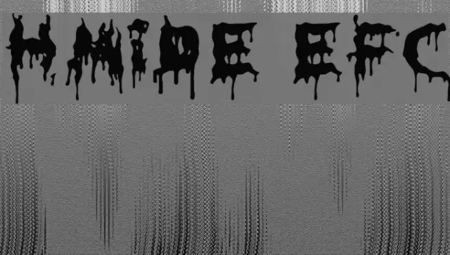 HoMicIDE-EFfeCt Schriftart examples