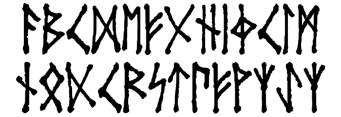 HoVrunes फ़ॉन्ट लोअरकेस