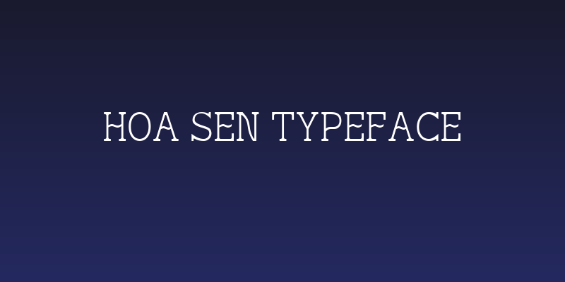 Hoa Sen Typeface Social Header