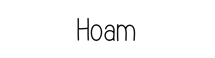 Hoam  font caratteri gratis
