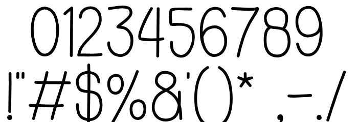 Hoam Font OTHER CHARS